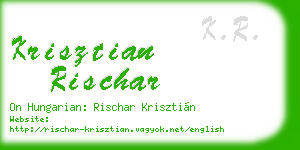 krisztian rischar business card